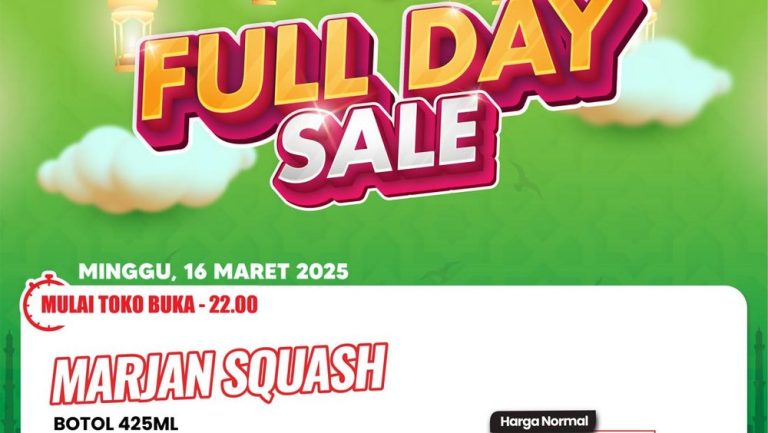 Transmart Gelar Full Day Sale, Sirup Marjan Rp9.500 Jadi Magnet Belanja Hemat Akhir Pekan