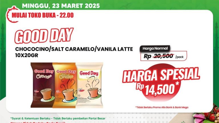 Serbu Diskon Gede-gedean Kopi dan Aneka Produk di Transmart Full Day Sale
