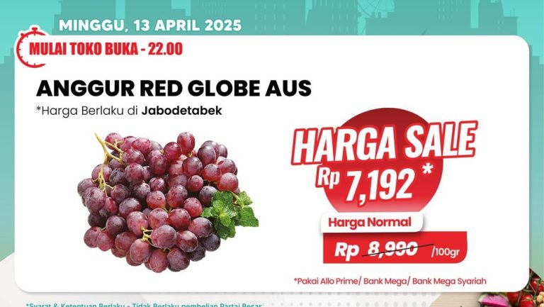Serbuan Konsumen Ramaikan Transmart Full Day Sale: Anggur Red Globe Jadi Primadona