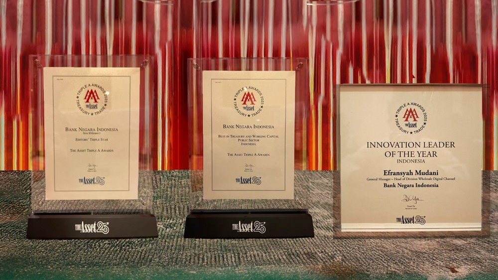 BNI Raih Tiga Penghargaan Bergengsi di Ajang Triple A Treasurise Awards 2025, Bukti Keunggulan Transformasi Digital