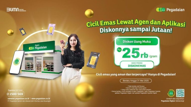 Pegadaian Tawarkan Diskon Jutaan Rupiah untuk Program Cicil Emas, Dorong Investasi Emas di Tengah Tren Meningkat