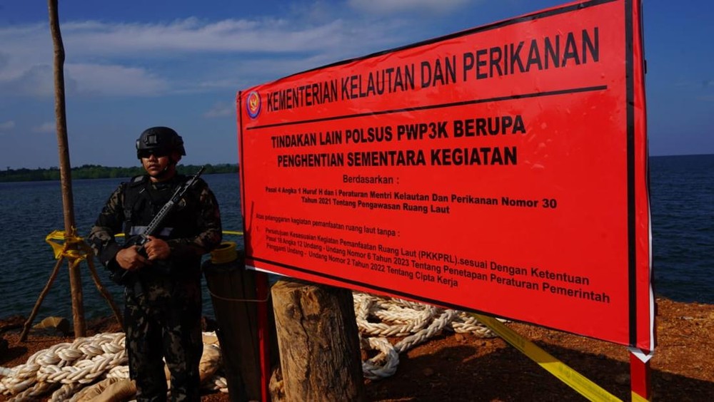 KKP Segel Proyek Pelabuhan dan Reklamasi Ilegal di Kepulauan Riau, Ancam Denda Administratif