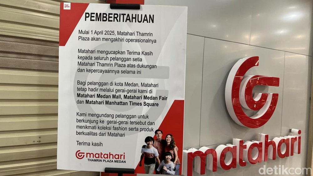 Matahari Departemen Store Kembali Lakukan Penutupan Gerai, Daya Beli Masyarakat Jadi Biang Keladi