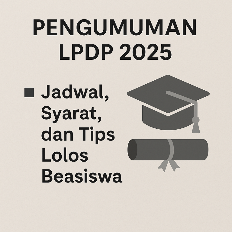Pengumuman LPDP 2025: Jadwal, Syarat, dan Tips Lolos Beasiswa Prestisius